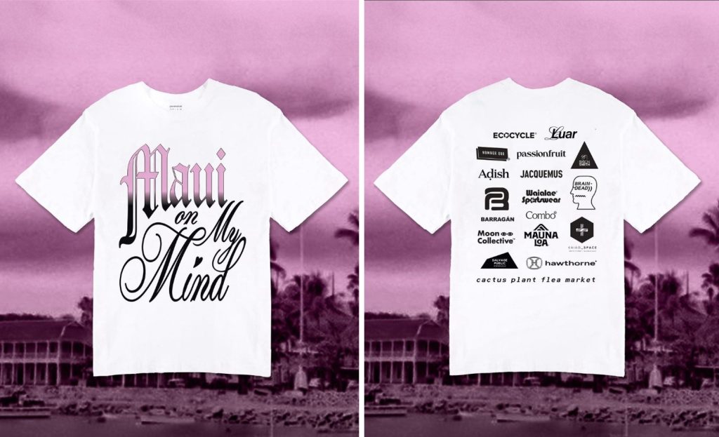 Camiseta-solidaria-Maui-apoyo-Hawai-Dreams-of-Luxury